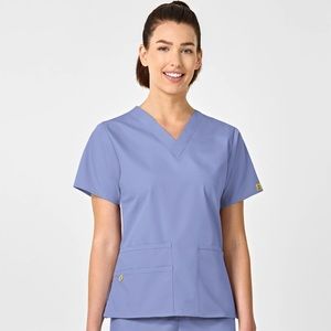 Blue Wink Scrub Top